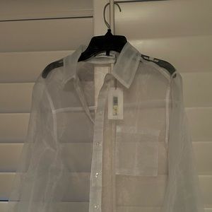 Calvin Klein NWT WHITE SHEER